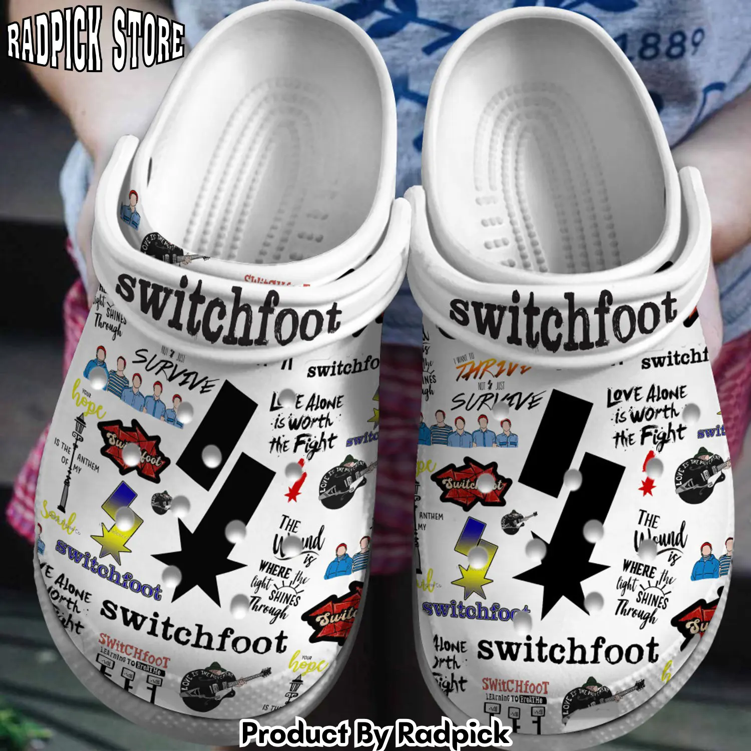 Radpick premium switchfoot music clogs shoes comfortable for men women rp6522084